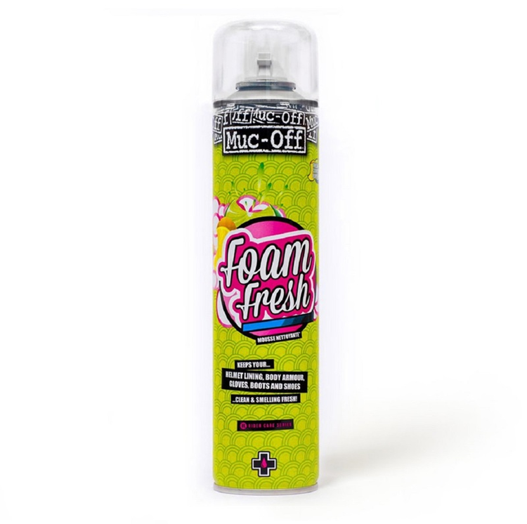 ESPUMA LIMPIADOR MUC-OFF HELMET FOAM FRESH SPRAY 400 ML.